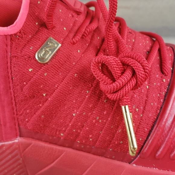 Under Armour CIN Trainers Men's Sneakers Red/Gold - Picture 7 of 10